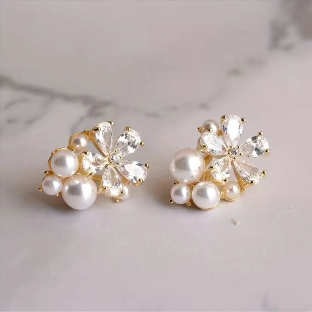 Flora Pearl Statement Earrings